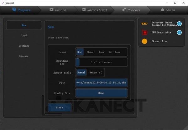 SkanectPro(三维模型扫描软件)官方版截图1