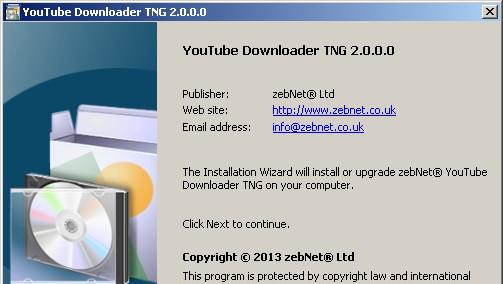 影片TNG程序zebNetYouTubeDownloaderV2.0.0官方版截图1