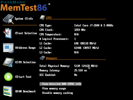 memtest86截图1