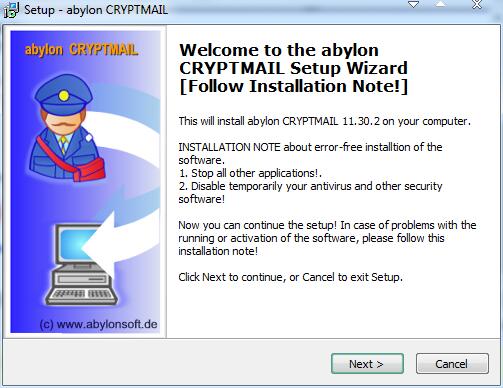 abylonCRYPTMAILEmail电子邮件加密工具截图1