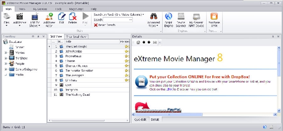 eXtremeMovieManager电影收藏管理软件截图1