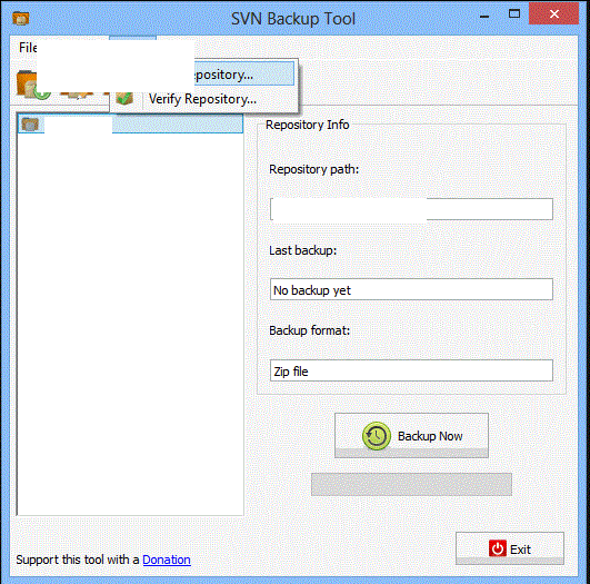 SVNBackupToolSVN截图1