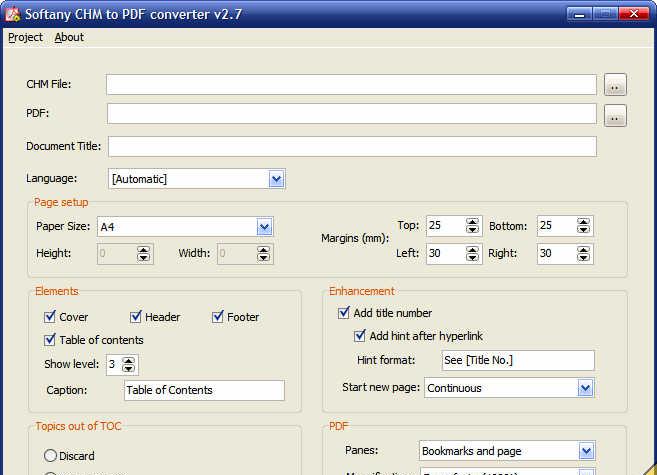 SoftanyCHMtoPDFConverter截图1