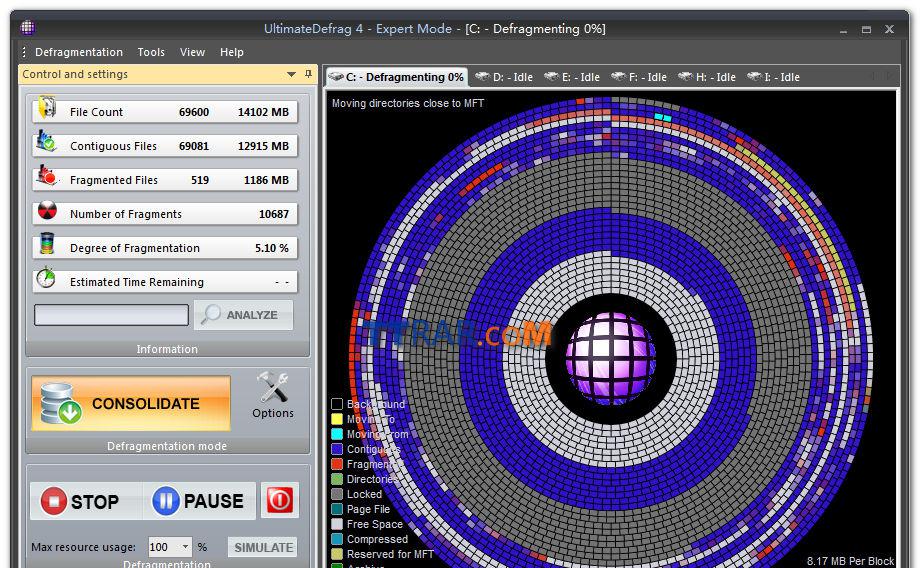 UltimateDefrag Portable v4.98 单文件绿色便携注册版