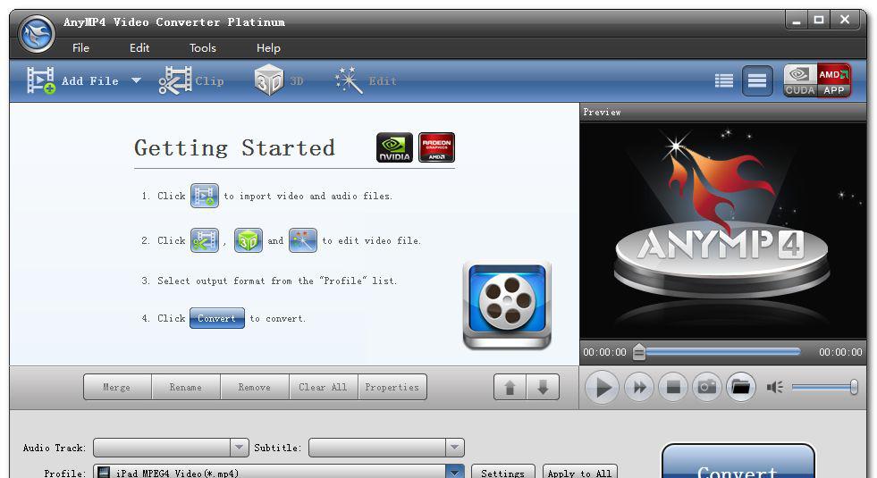 AnyMP4VideoConverterPlatinum截图1