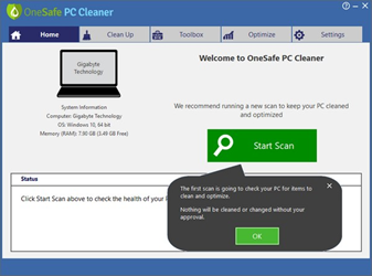 OneSafePCCleanerPro(系统清理软件)截图1