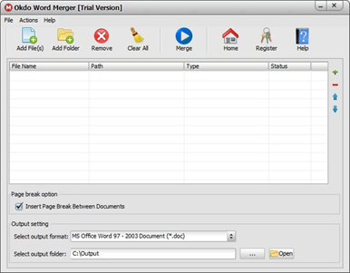 OkdoWordMerger(Word合并软件)截图1