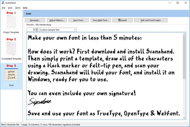Scanahand(字体制作软件)截图2