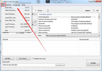 WAVtoAC3Encoder截图2