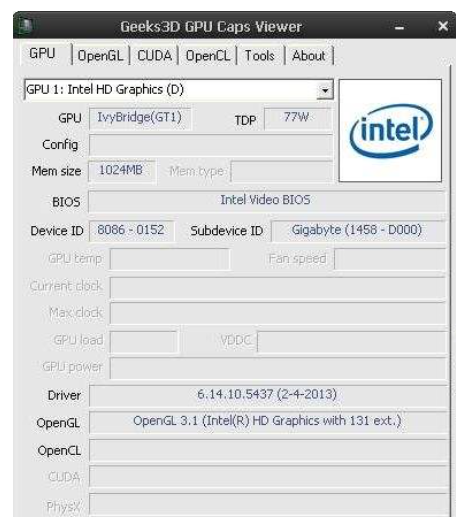 GPUCapsViewer(显卡检测工具)截图2