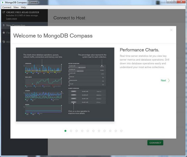 MongoDBCompass(数据库管理软件)截图1