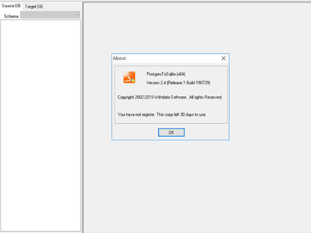 PostgresToSqlite(数据库转换软件)截图1