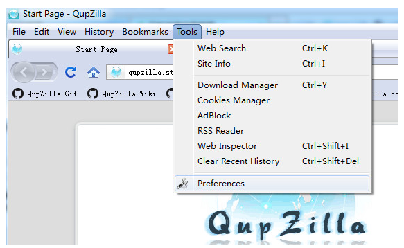 qupzilla浏览器截图2