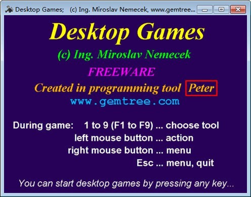 DesktopGames(桌面小游戏)截图1