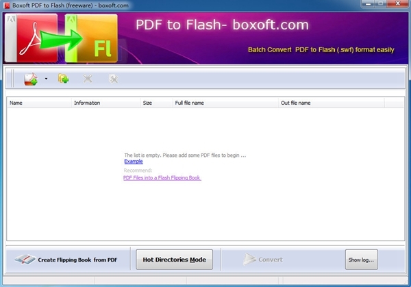 BoxoftPDFtoFlash(PDF转FLASH工具)截图1