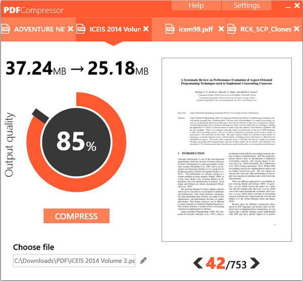 AbelssoftPDFCompressor(PDF文件压缩器)截图1