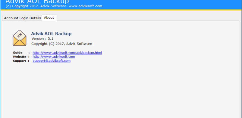 AdvikAOLBackup(AOL邮件备份工具)截图1