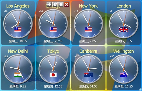 世界时钟软件(SharpWorldClock)截图1