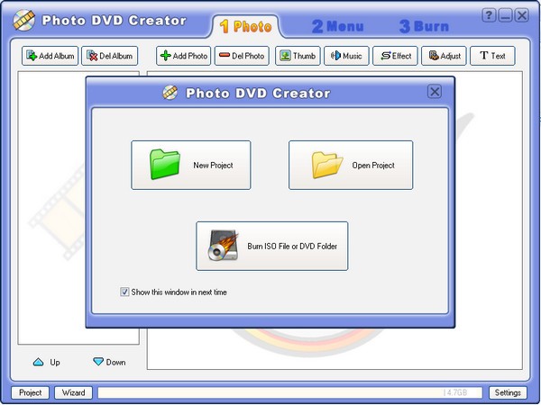 PhotoDVDCreator(影集制作软件)免费版截图1