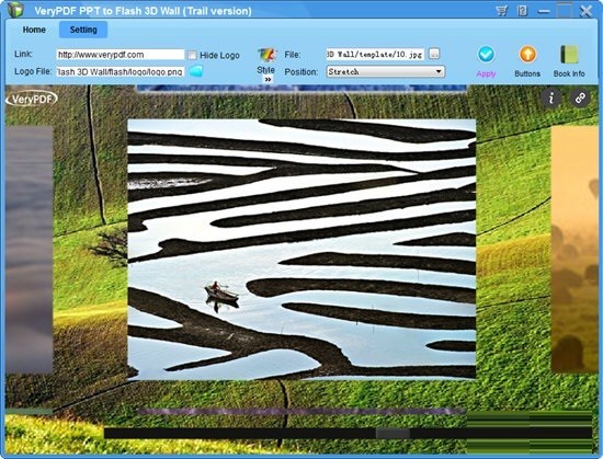 VeryPDFPPTtoFlash3DWall(PPT转Flash工具)免费版截图1