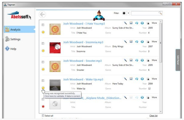 mp3标签批量修改器(AbelssoftTagman)截图2