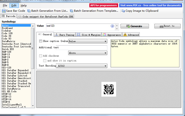 条码生成软件(BarcodeGenerator)截图2