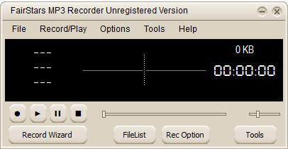 FairStarsMP3Recorder(录音软件)截图1