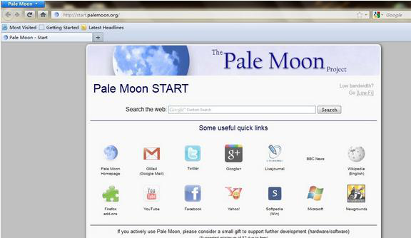 苍月浏览器(PaleMoon)截图1