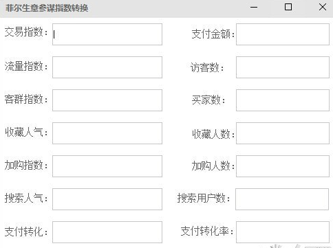 菲尔生意参谋指数转换工具截图1