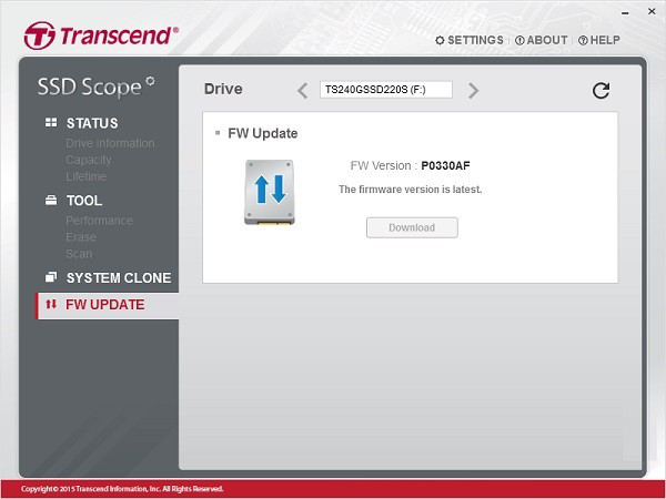 SSDScope(创见固态硬盘优化软件)截图1