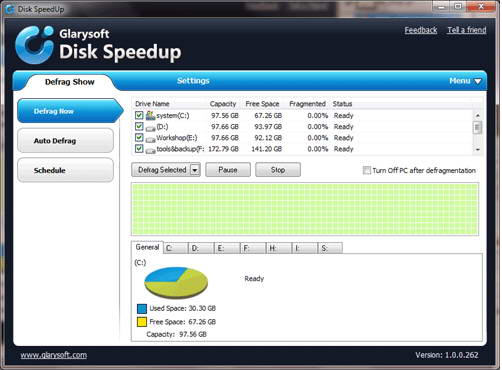 DiskSpeedUp(免费磁盘碎片整理软件)截图3