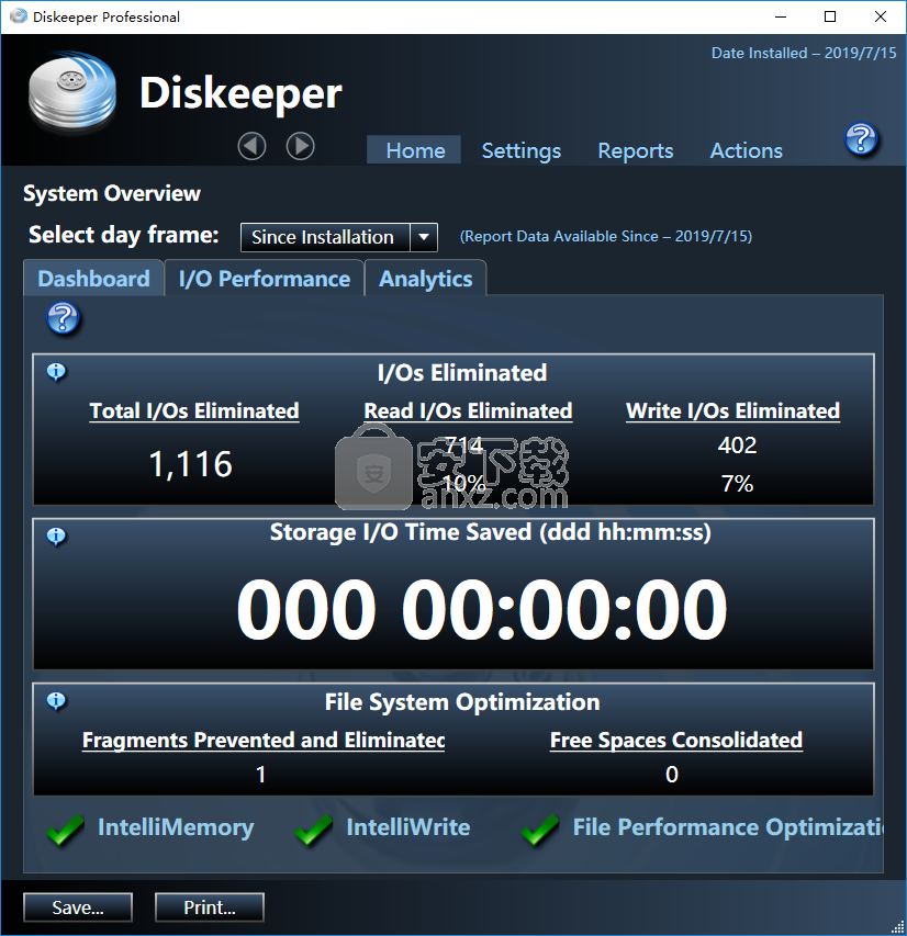 DiskeeperPro(磁盘碎片整理工具)截图2