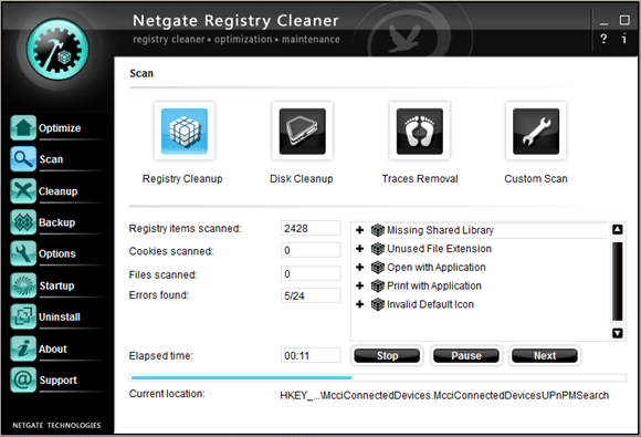 NETGATERegistryCleaner(注册表清理软件)截图1