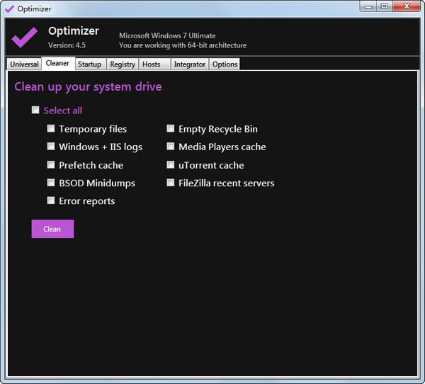 Optimizer(系统优化清理工具)截图2