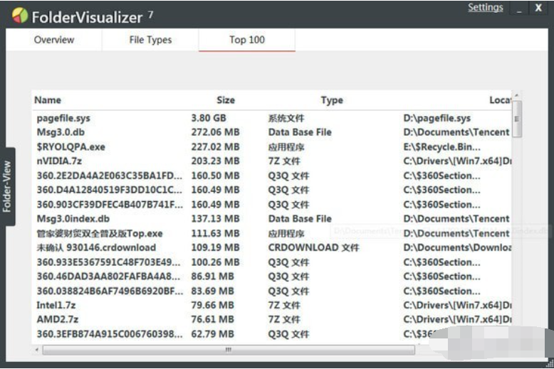 FolderVisualizer(硬盘空间分析工具)截图3