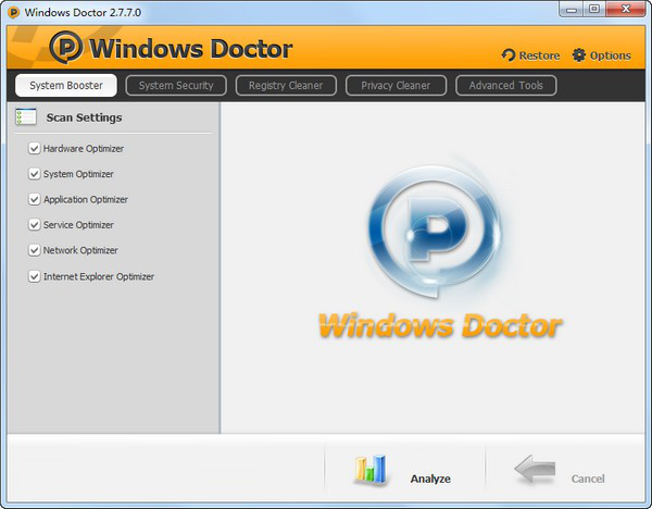 系统优化清理软件(WindowsDoctor)截图1