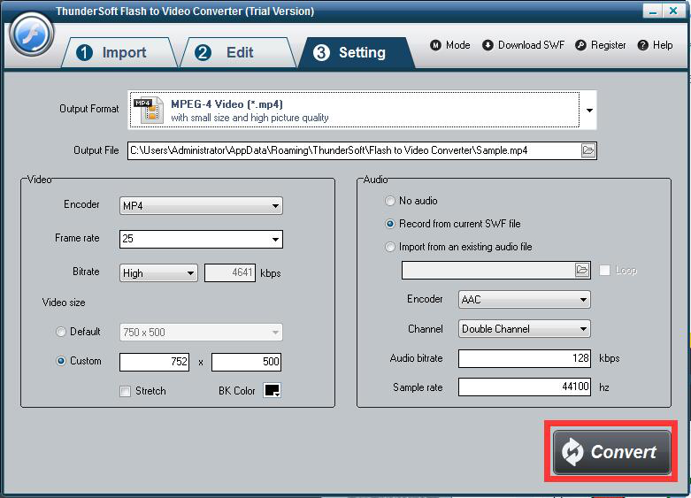 ThunderSoftFlashtoMP4Converter截图2