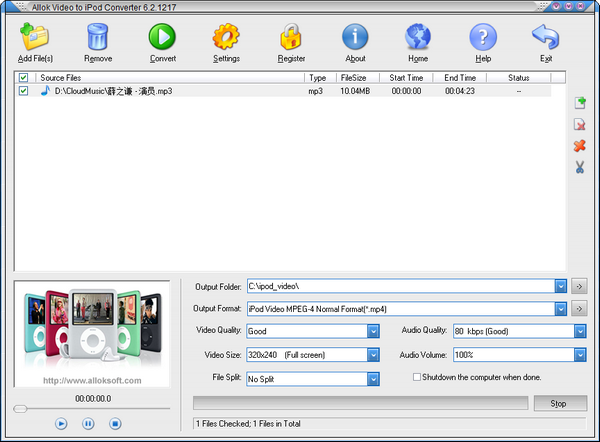AllokVideotoiPodConverter截图2