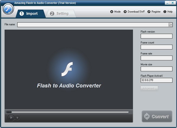 AmazingFlashtoAudioConverter截图1