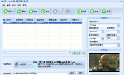 枫叶3GP手机视频转换器截图2