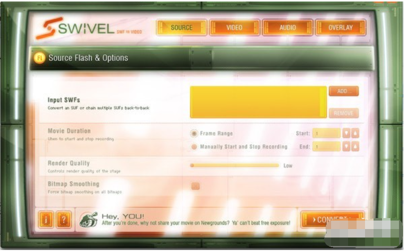 Swivel(Swf转视频工具)截图1
