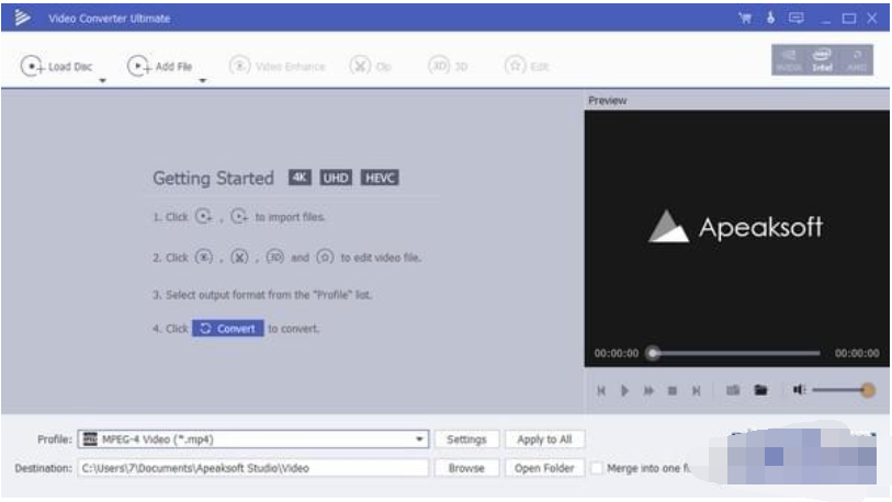 ApeaksoftVideoConverter(视频转换助手)截图1