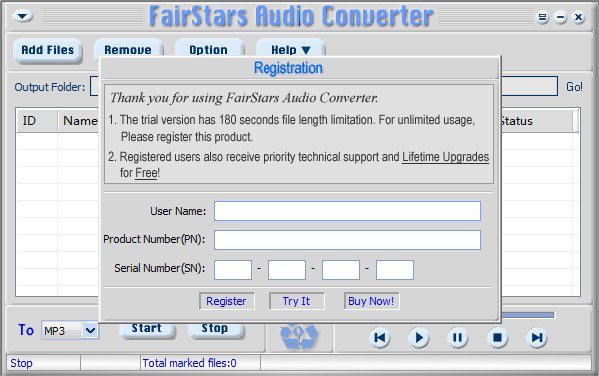 FairStarsAudioConverter(转换音频文件)截图1